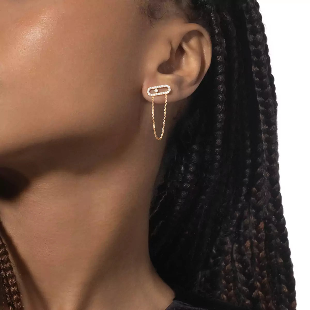 [Shinejoy]Move Uno Diamond Earrings