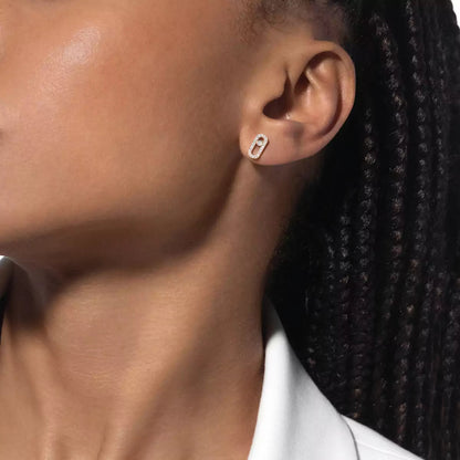 [Shinejoy]Move Uno Diamond Earrings