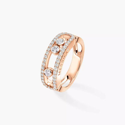 [Shinejoy] Move Gold Diamond Pave_ Ring