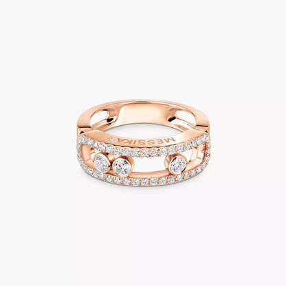[Shinejoy] Move Gold Diamond Pave_ Ring