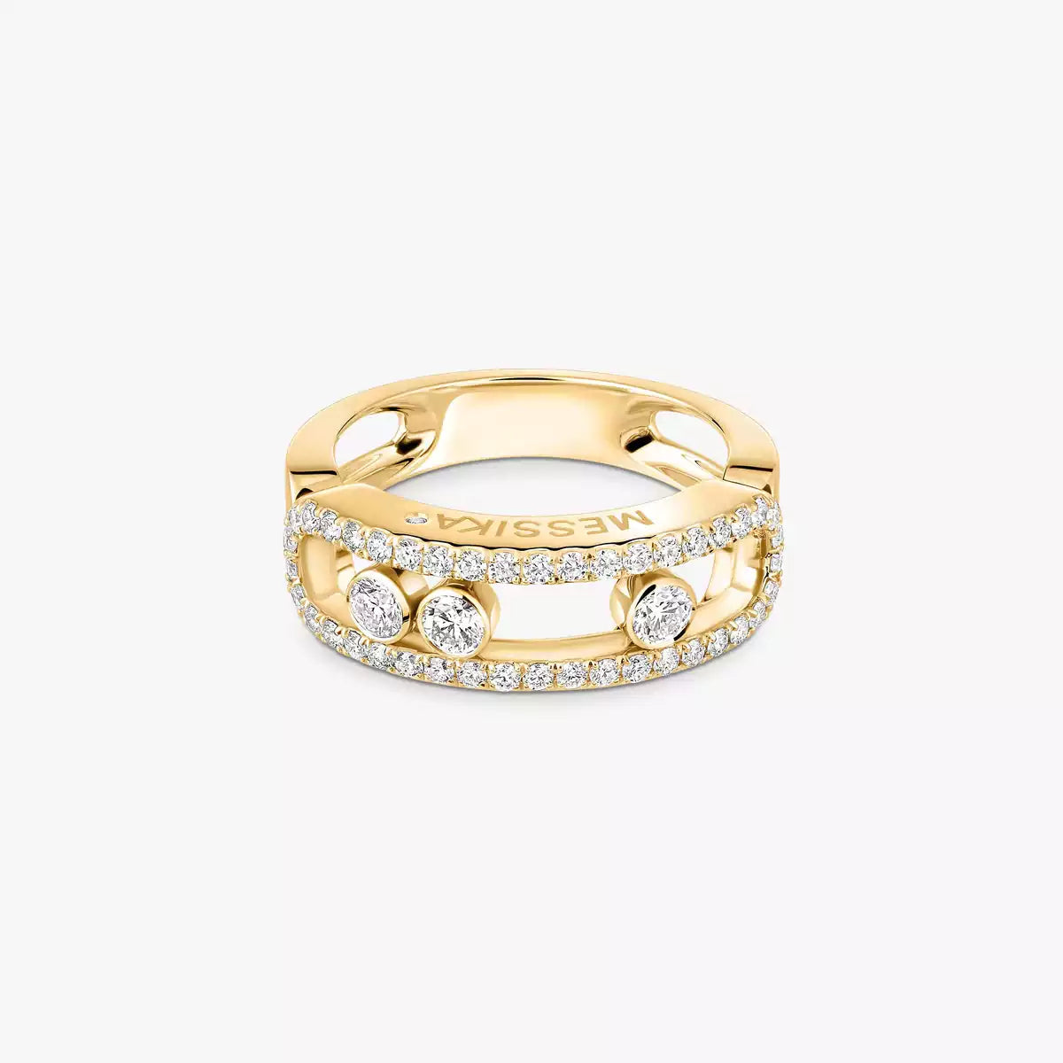 [Shinejoy] Move Gold Diamond Pave_ Ring