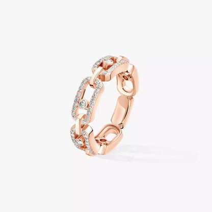 [Shinejoy]Move Link Pave_-Set Diamond Ring in Gold