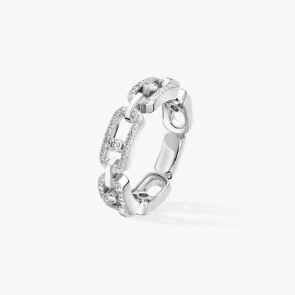[Shinejoy]Move Link Pave_-Set Diamond Ring in Gold
