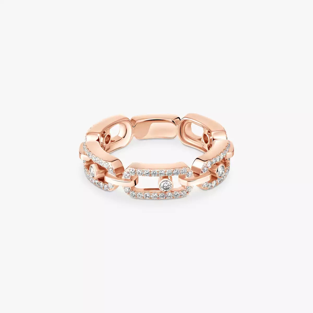 [Shinejoy]Move Link Pave_-Set Diamond Ring in Gold