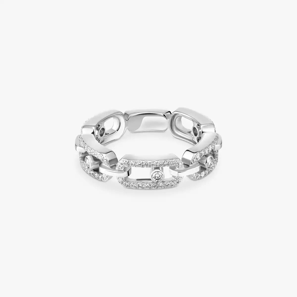[Shinejoy]Move Link Pave_-Set Diamond Ring in Gold