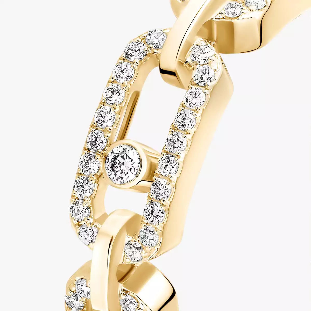 [Shinejoy]Move Link Pave_-Set Diamond Ring in Gold
