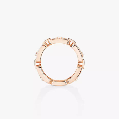 [Shinejoy]Move Link Pave_-Set Diamond Ring in Gold