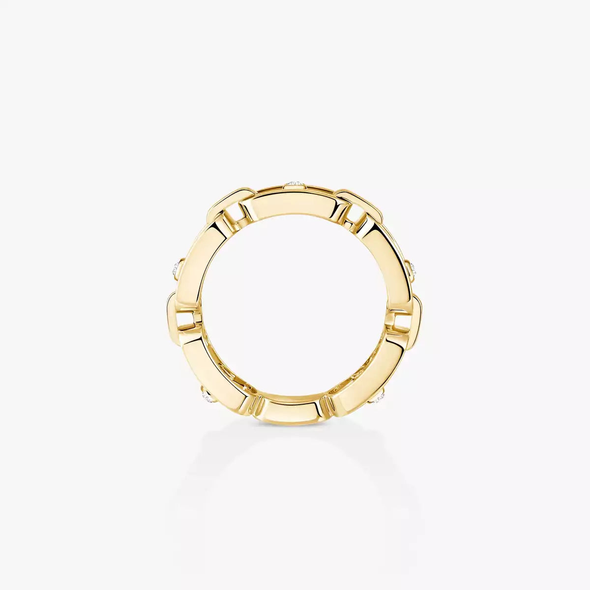 [Shinejoy]Move Link Pave_-Set Diamond Ring in Gold