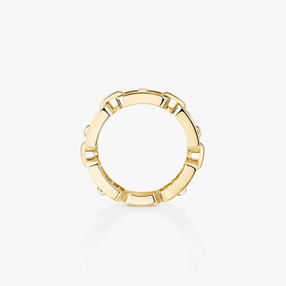 [Shinejoy]Move Link Pave_-Set Diamond Ring in Gold