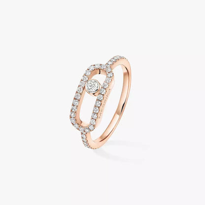 [Shinejoy]Move Uno Diamond Ring in Gold