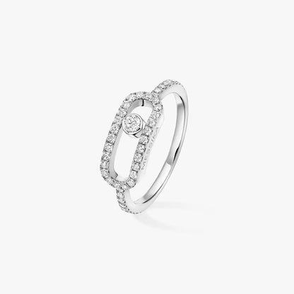 [Shinejoy]Move Uno Diamond Ring in Gold