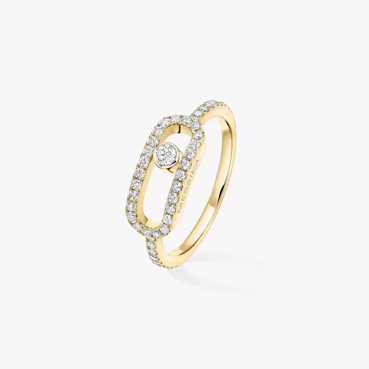 [Shinejoy]Move Uno Diamond Ring in Gold