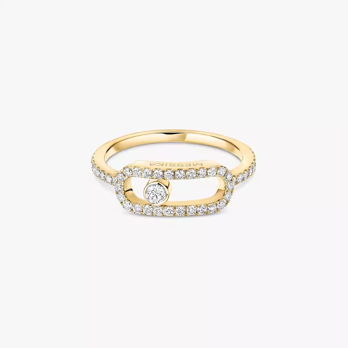 [Shinejoy]Move Uno Diamond Ring in Gold