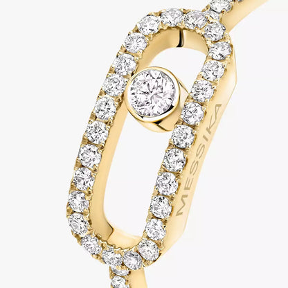 [Shinejoy]Move Uno Diamond Ring in Gold