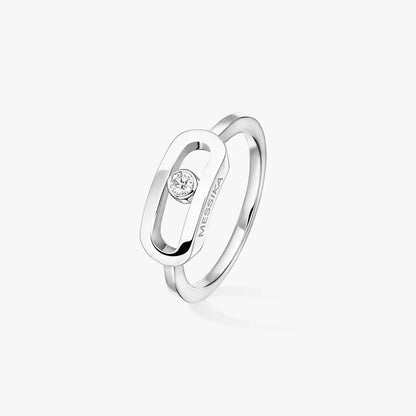 [Shinejoy]Move Uno Diamond Ring in Gold