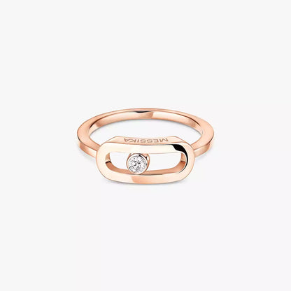 [Shinejoy]Move Uno Diamond Ring in Gold