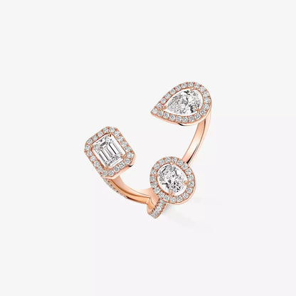 [[Shinejoy] Diamond Ring 0,25ct My Twin Trilogy