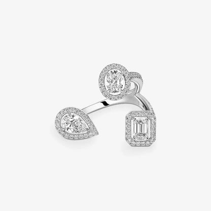 [[Shinejoy] Diamond Ring 0,25ct My Twin Trilogy
