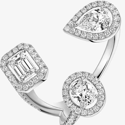 [[Shinejoy] Diamond Ring 0,25ct My Twin Trilogy