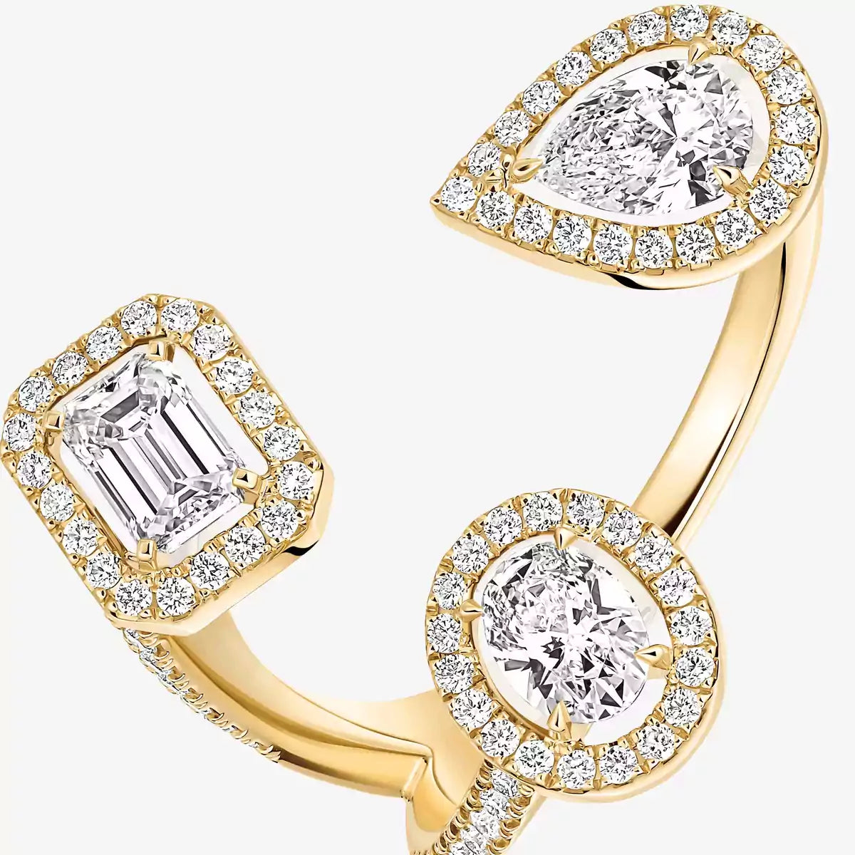 [[Shinejoy] Diamond Ring 0,25ct My Twin Trilogy