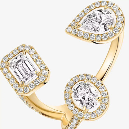 [[Shinejoy] Diamond Ring 0,25ct My Twin Trilogy