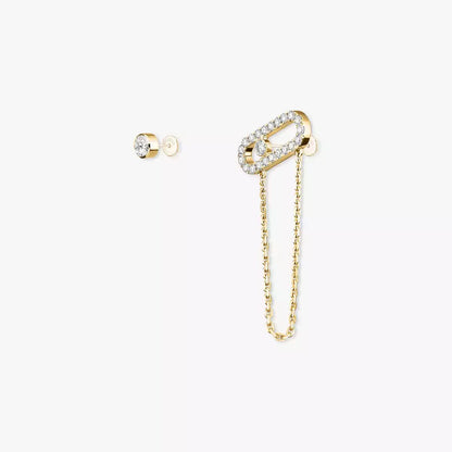 [Shinejoy]Move Uno Diamond Earrings