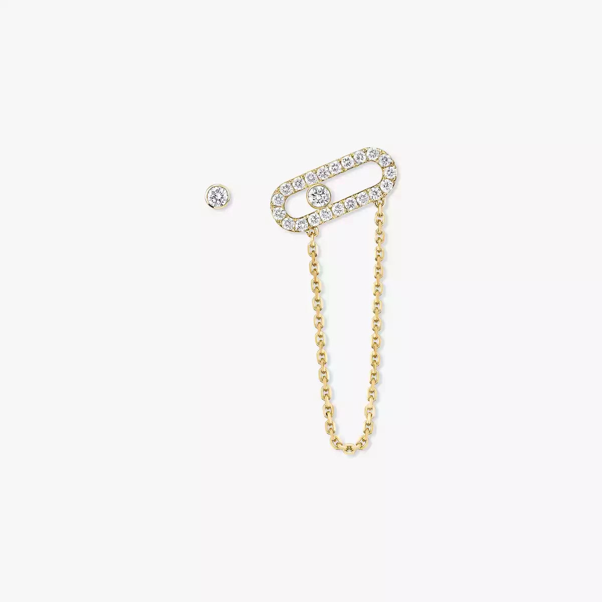 [Shinejoy]Move Uno Diamond Earrings