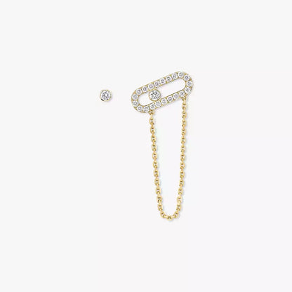 [Shinejoy]Move Uno Diamond Earrings