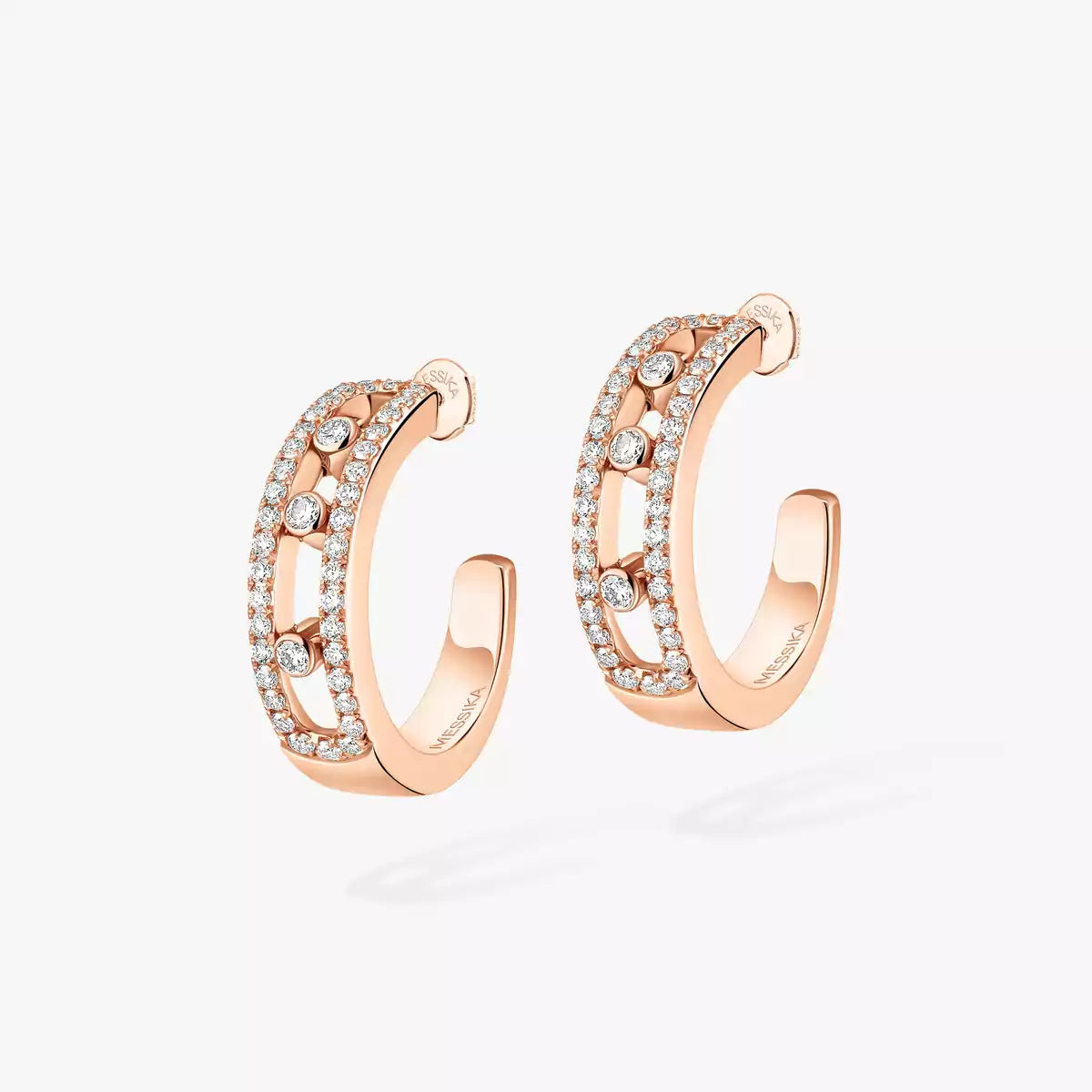 [Shinejoy]Diamond Pave_ Hoop Earrings Move