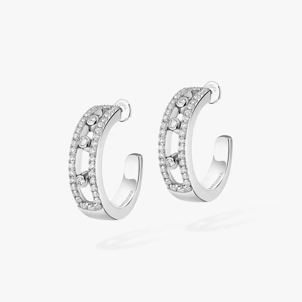 [Shinejoy]Diamond Pave_ Hoop Earrings Move