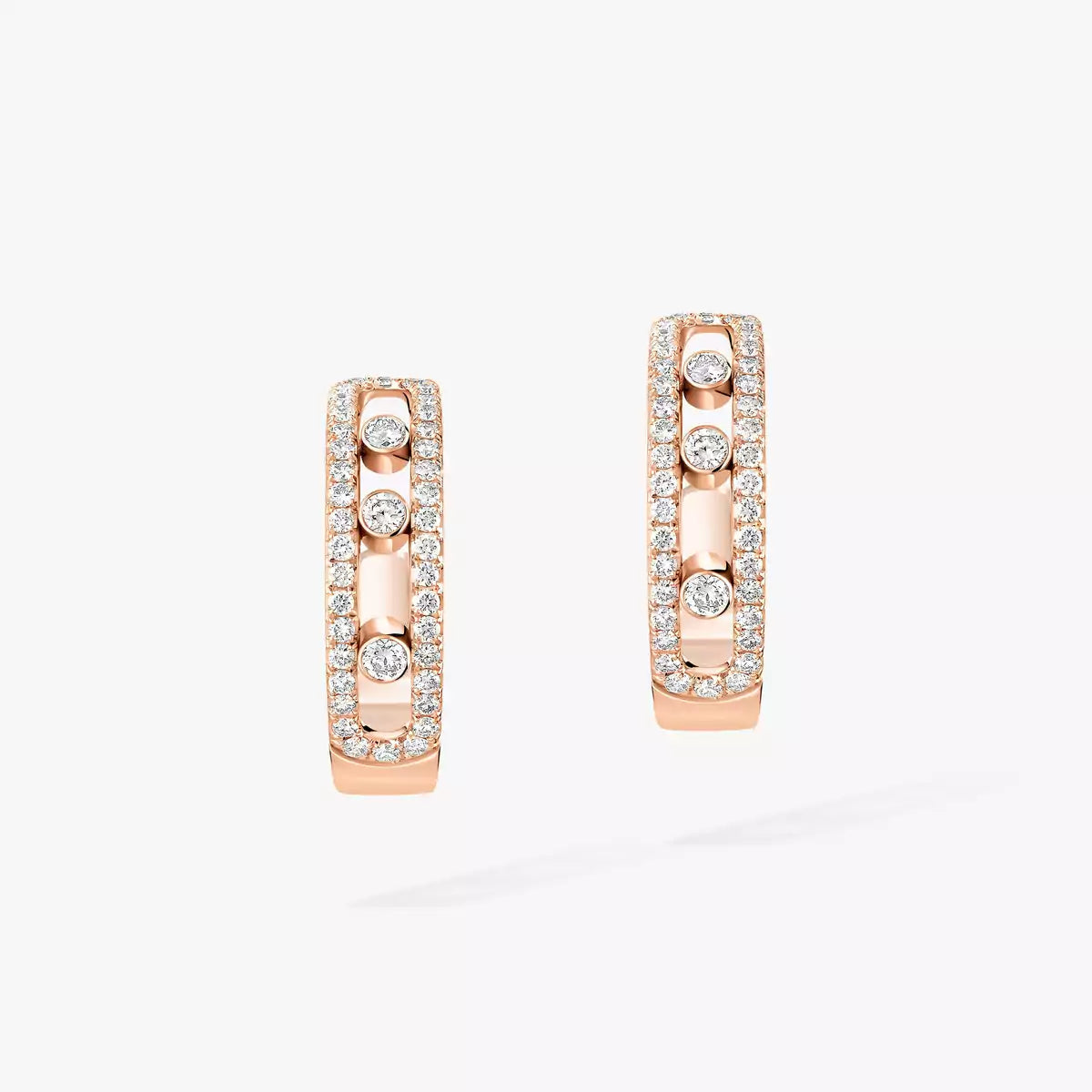 [Shinejoy]Diamond Pave_ Hoop Earrings Move