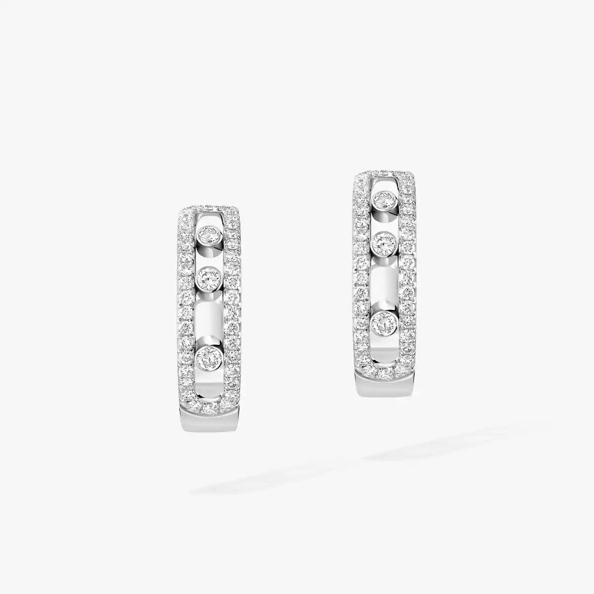 [Shinejoy]Diamond Pave_ Hoop Earrings Move