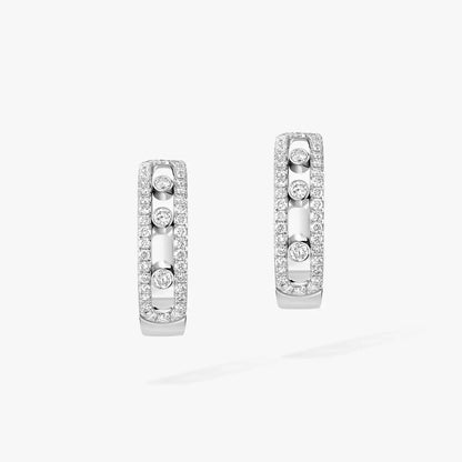 [Shinejoy]Diamond Pave_ Hoop Earrings Move