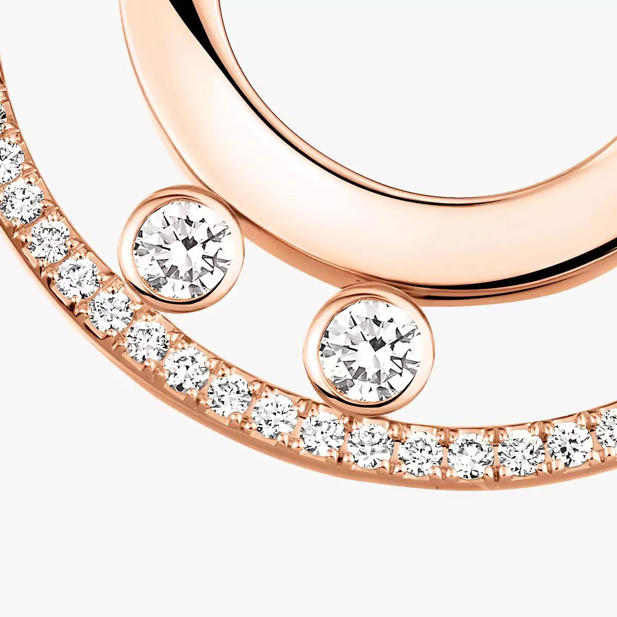 [Shinejoy]Move Romane Small Diamond Hoop Earrings