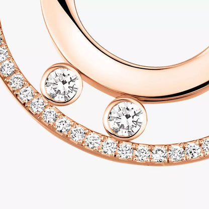 [Shinejoy]Move Romane Small Diamond Hoop Earrings