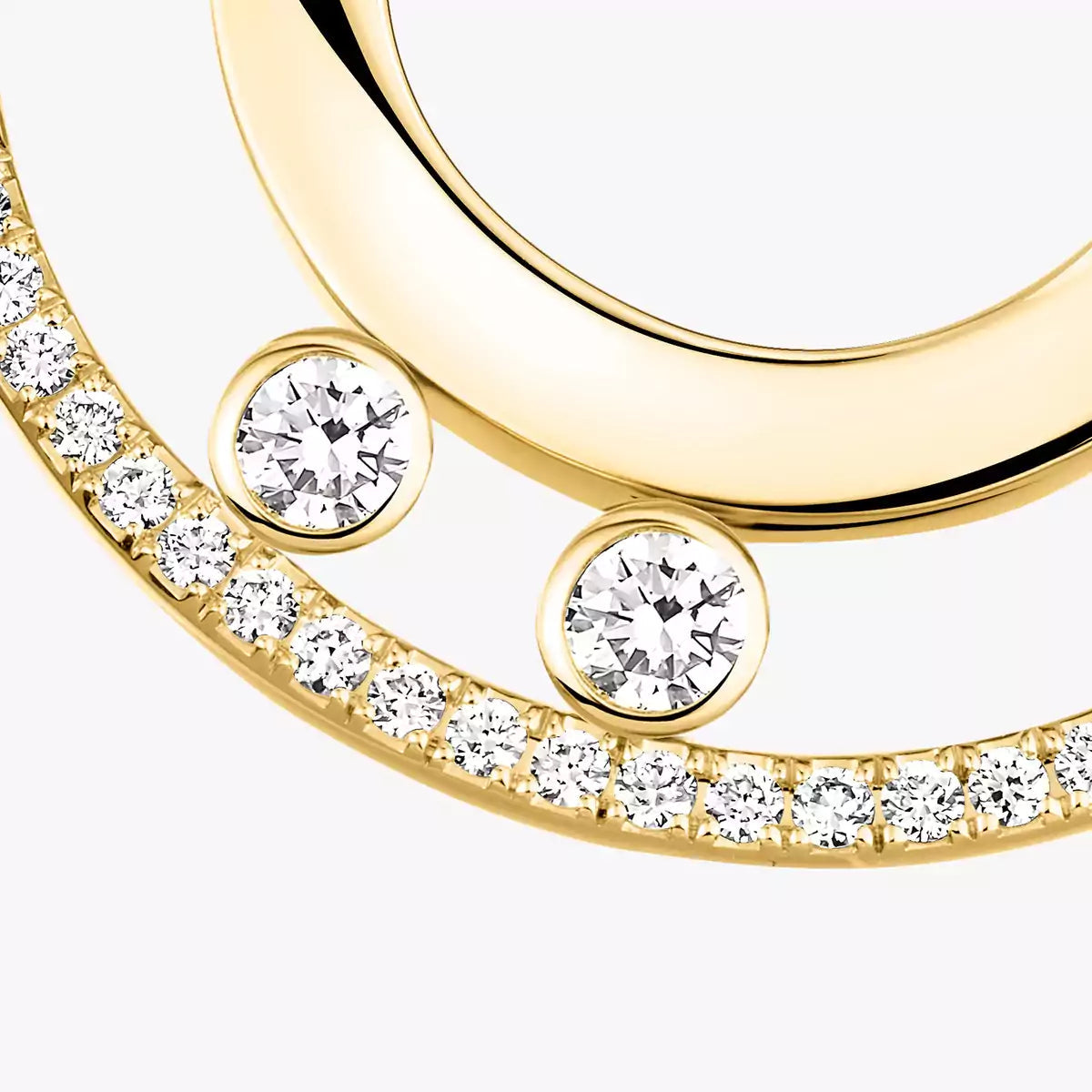 [Shinejoy]Move Romane Small Diamond Hoop Earrings