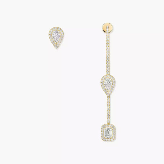 [Shinejoy]Boucles d'oreilles pendantes My Twin avec diamants