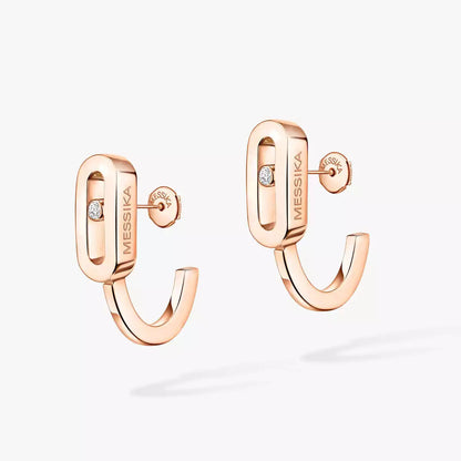 [Shinejoy]Diamond Mini Hoop Earrings Move Classique
