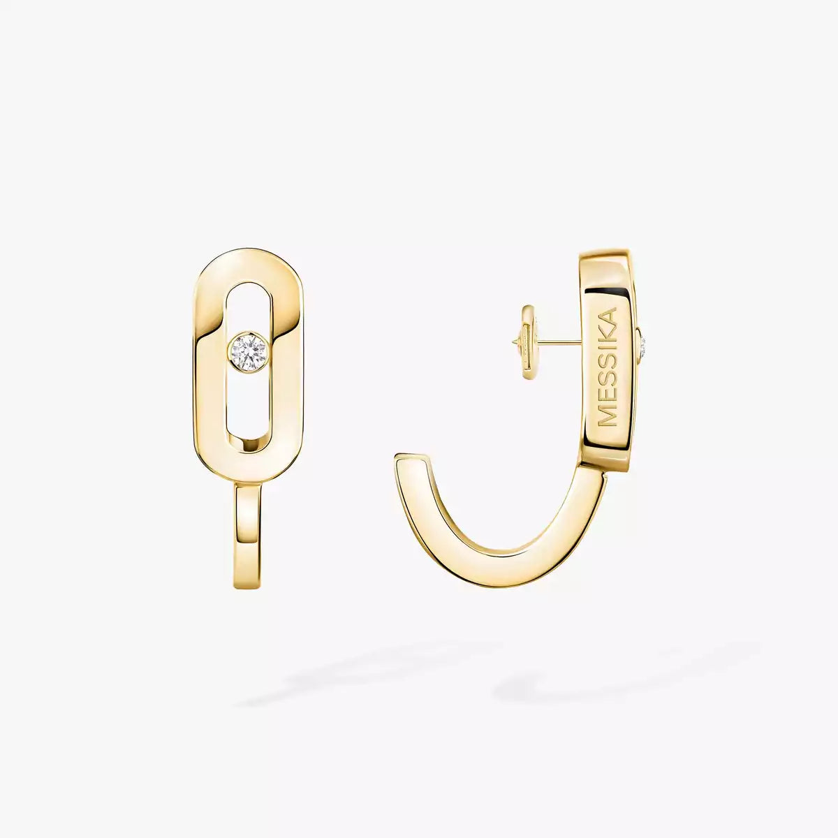 [Shinejoy]Diamond Mini Hoop Earrings Move Classique