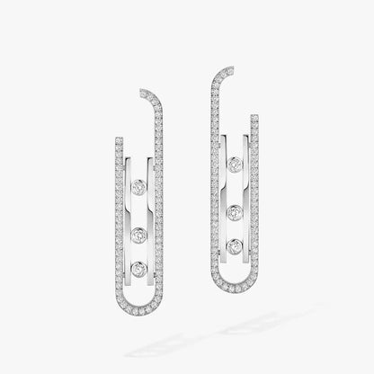 [Shinejoy]Diamond Pendant Earrings Move 10Th