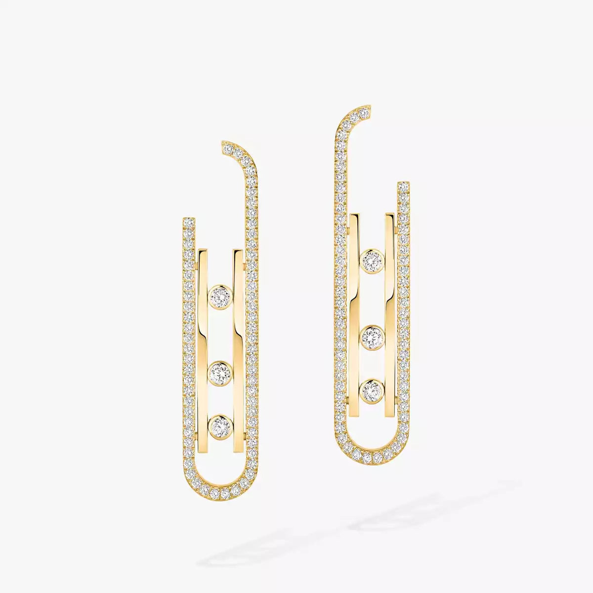 [Shinejoy]Diamond Pendant Earrings Move 10Th