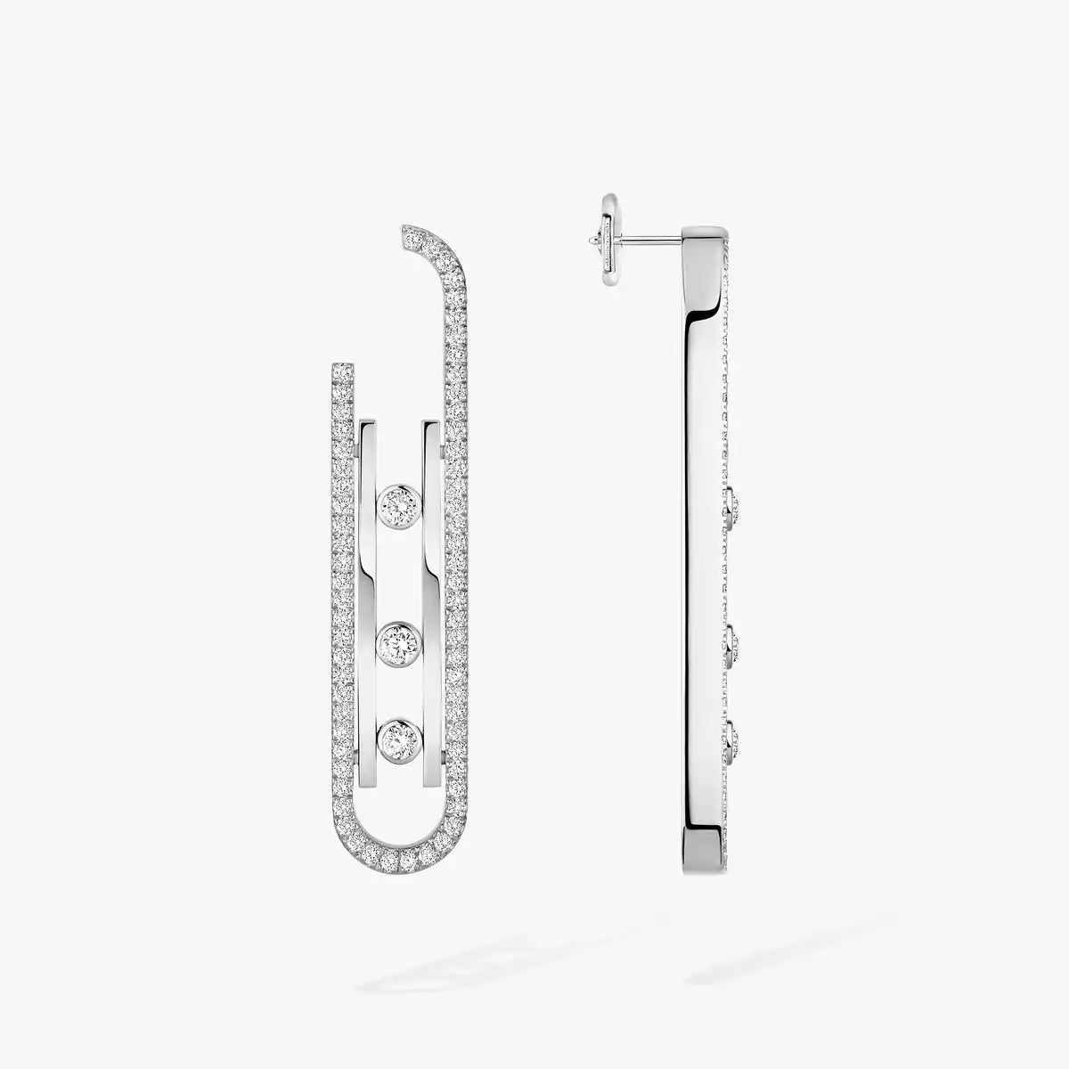 [Shinejoy]Diamond Pendant Earrings Move 10Th