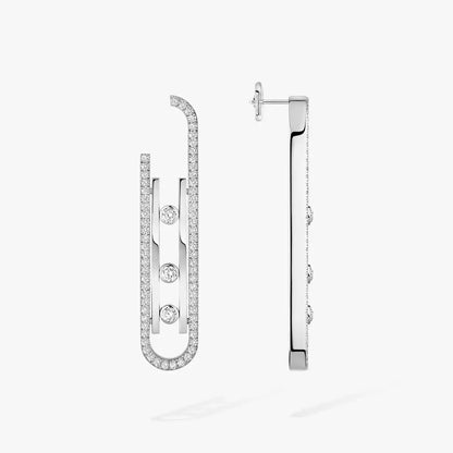 [Shinejoy]Diamond Pendant Earrings Move 10Th