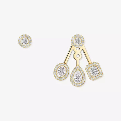 [Shinejoy] My Twin Trio  Diamond Earrings