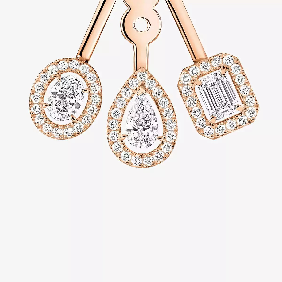 [Shinejoy] My Twin Trio  Diamond Earrings