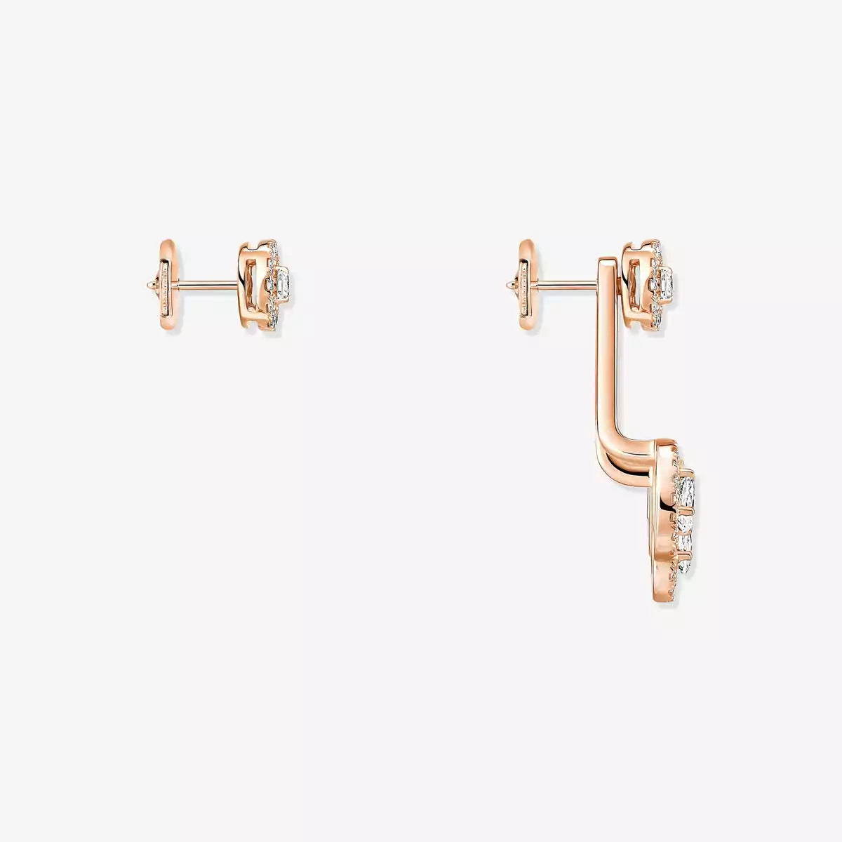 [Shinejoy] My Twin Trio  Diamond Earrings