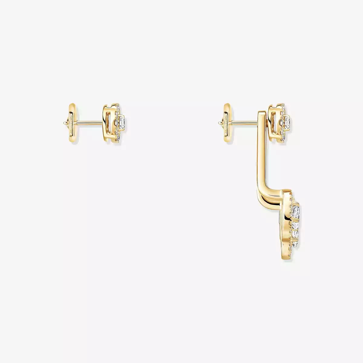 [Shinejoy] My Twin Trio  Diamond Earrings