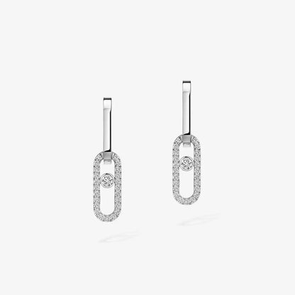 [Shinejoy]Move Link Diamond Earrings