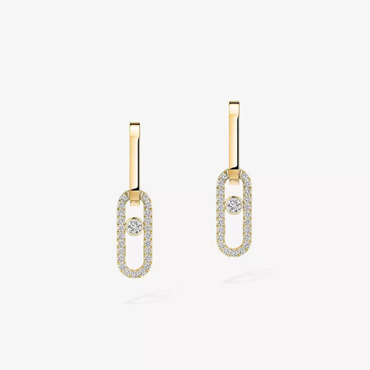 [Shinejoy]Boucles d'Oreilles Diamant Link