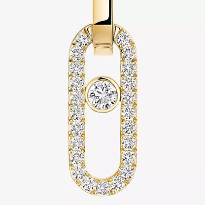 [Shinejoy]Move Link Diamond Earrings